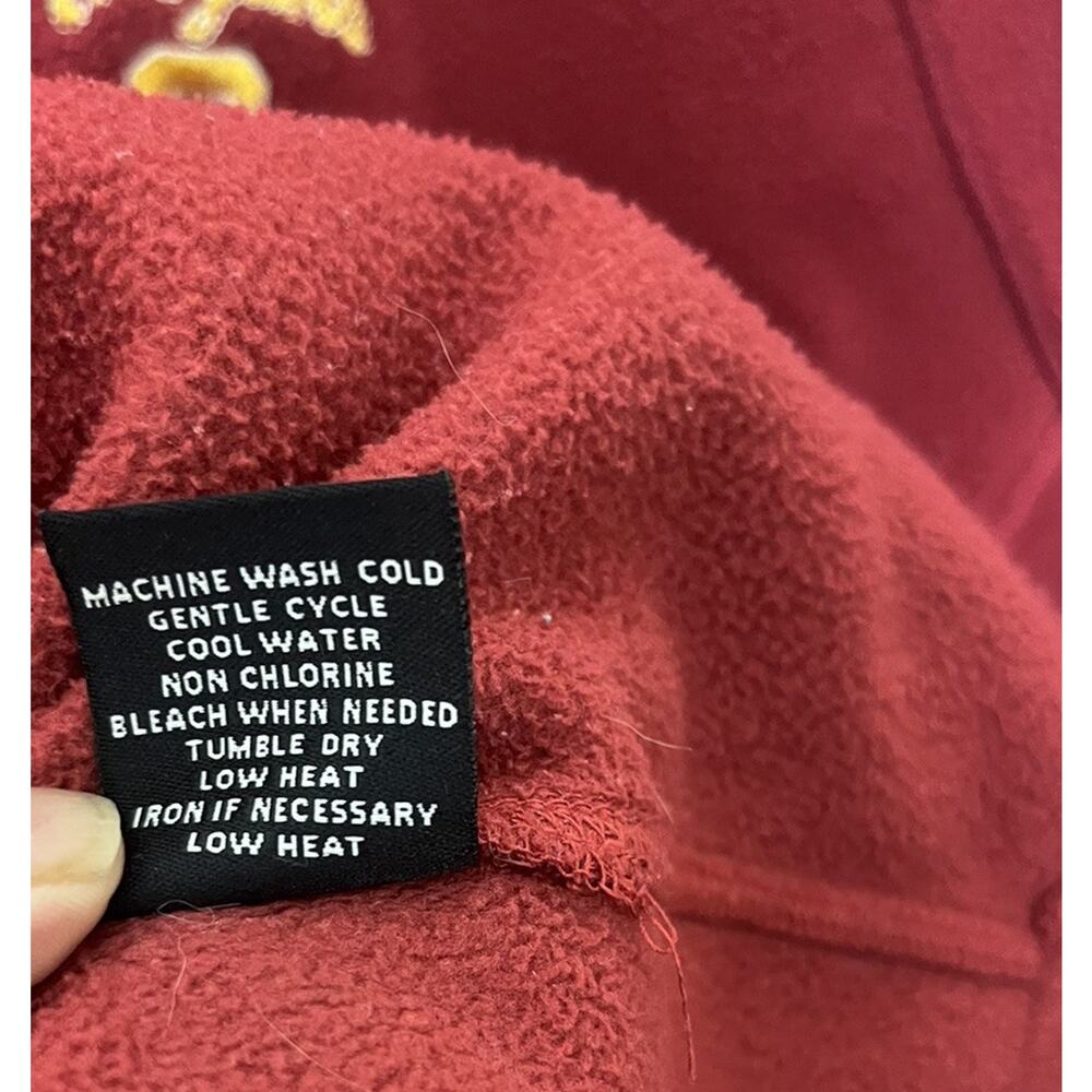 USC Trojans Full Zip Fleece Jacket Team Trojan Men’s Sz Medium Red - Picture 10 of 11